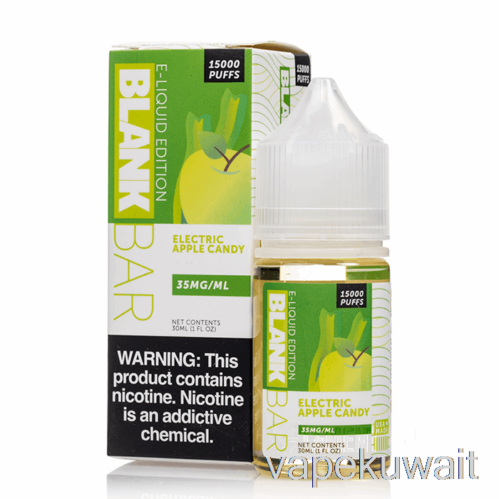 حلوى التفاح الكهربائية - أملاح فارغة - 30 مل 35 ملغ نظام جراب Vape